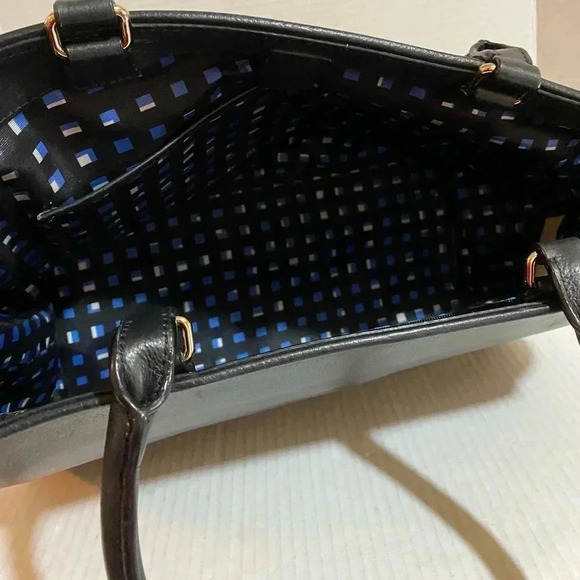 Kate spade black leather satchel handbag - Picture 9 of 11